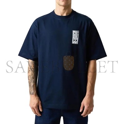 GUCCI LETTER PRINT CREW NECK T-SHIRT